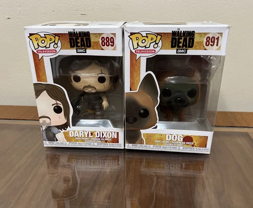 Funko Pop Walking Dead Daryl Dixon #889 & Walking Dead Dog #891 Set