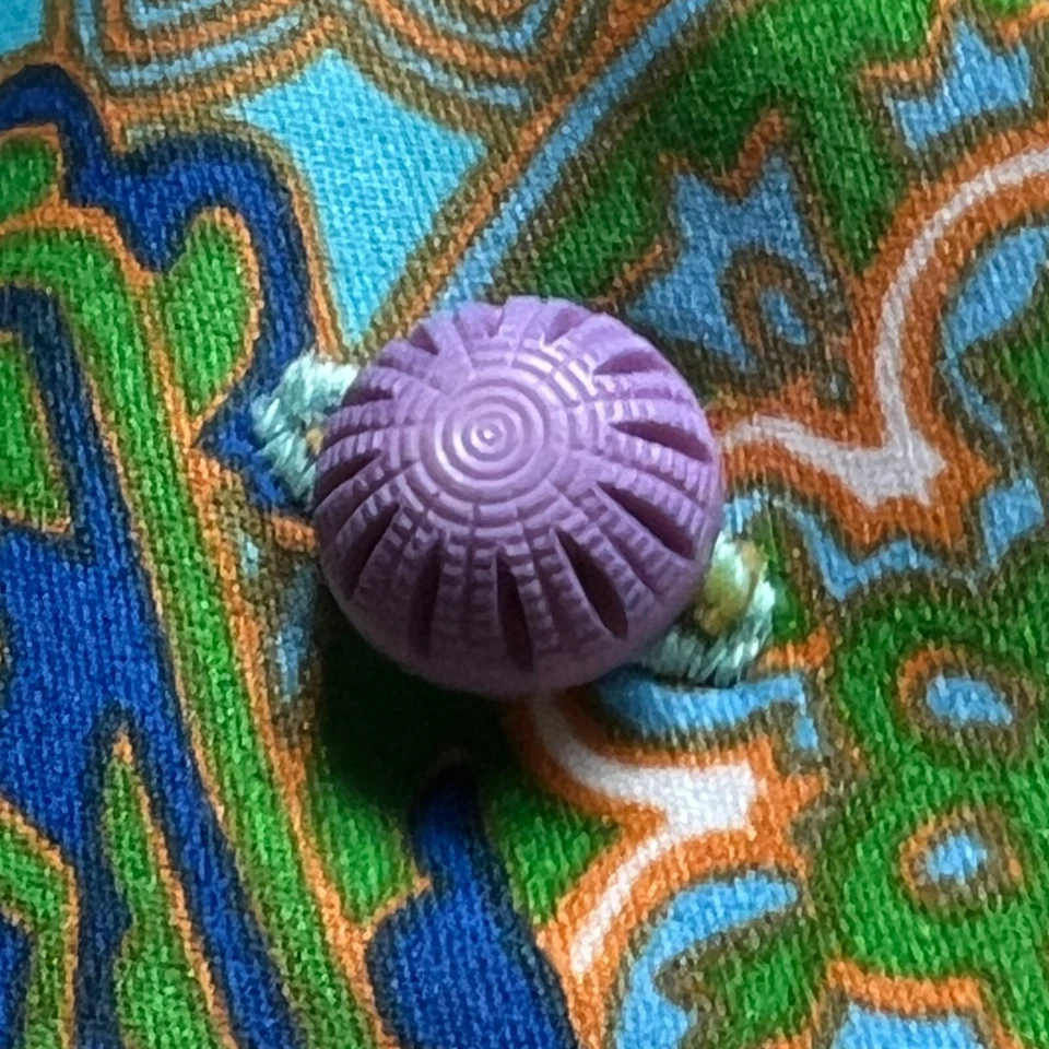 Handmade Vintage 70s Jumpsuit Size Small Floral Medallion Collared Hippie Blue - Image 3 of 4