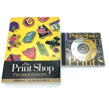 The Print Shop Premier Edition 5.0 Graphics Reference Book Broderbund 1997 W/ CD