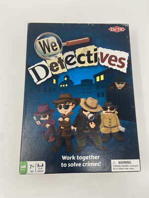 We Detectives by Tactic Spiel - Arbeiten Sie zusammen, um Verbrechen zu lösen - Familienbrettspiel