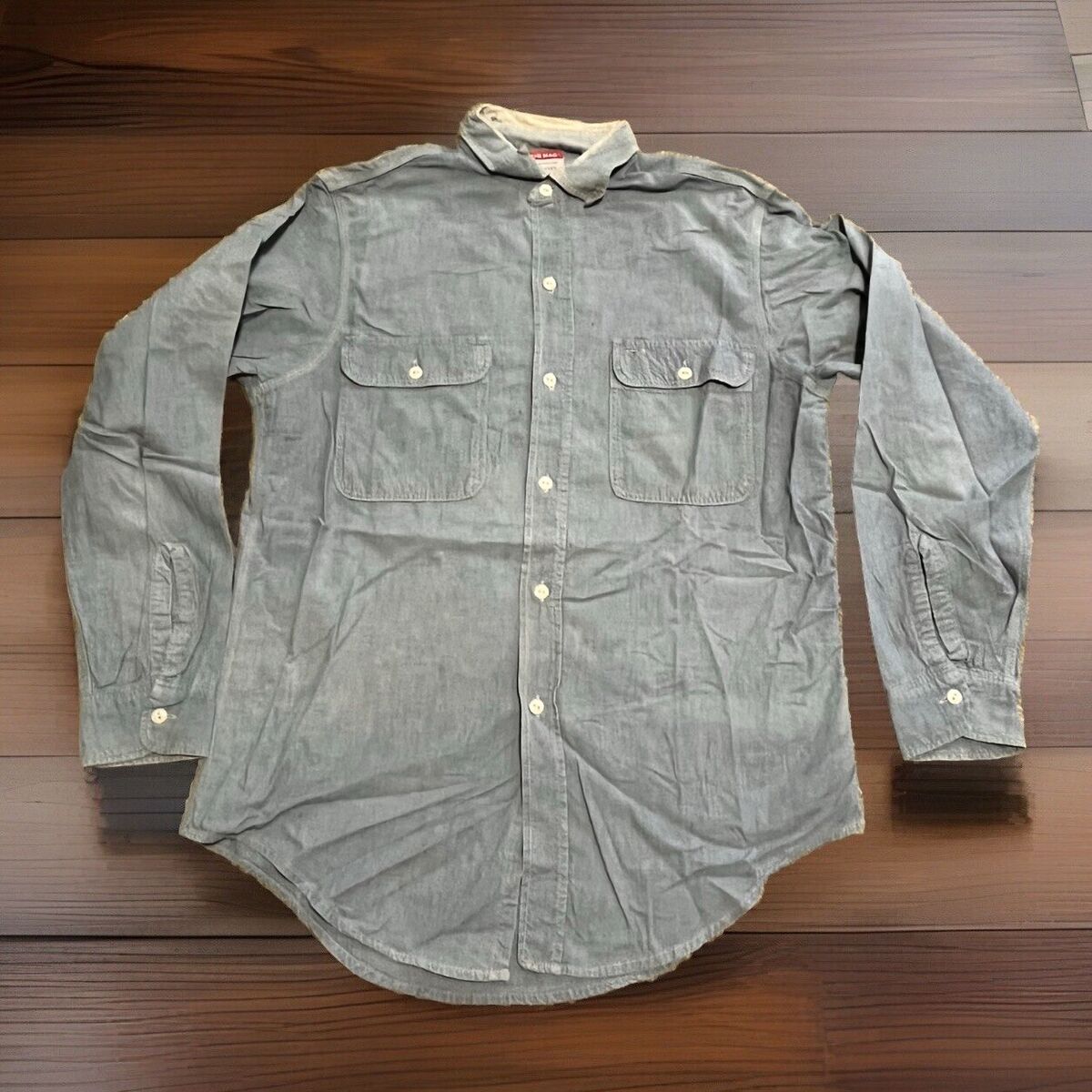 トップス VINTAGE BIG MAC CHAMBRAY L/S SHIRTS Vintage 60s Era Penneys Big Mac Chambray Shirt SZ L – The