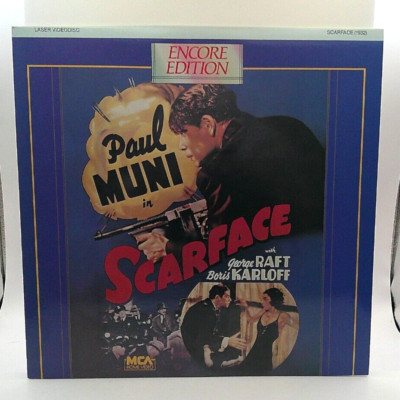 SCARFACE (1932) LASERDISC 1985 MCA HOME VIDEO PAUL MUNI BORIS KARLOFF ...