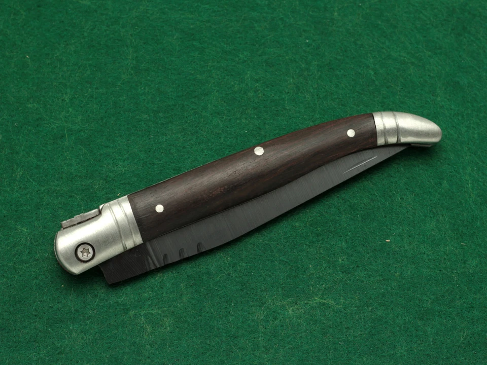 Cuchillo articulado plegable de cerámica negra • Caja de regalo • Nuevo stock antiguo • Envío gratuito Foto 4 de 4