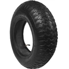 3.50-8 Tyre and Innertube  wheelbarrow fits 14" wheel inner tube Bent Valve
