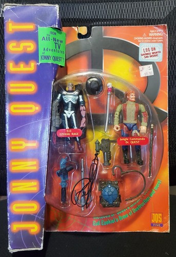 1996 Galoob Jonny Quest Figurenset Ezekial Rage Jungle Commando Dr Quest NEU
