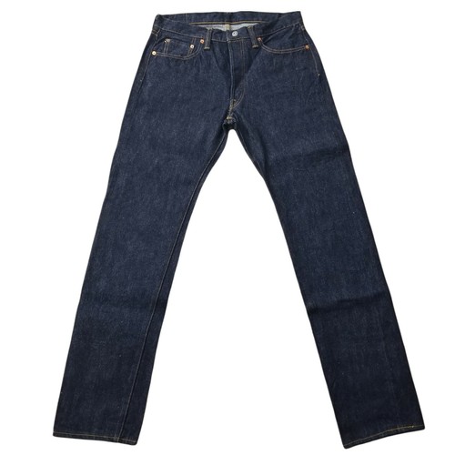 Samurai Jeans Selvedge S710XX 19oz One Wash Men's Slim Straight Tapered Indigo - Picture 6 of 15