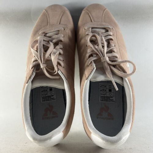 Le Coq Sportif Ambre Shoes Suede Leather Lace Up Sneakers Pink Size 9.5 - Imagen 5 de 8