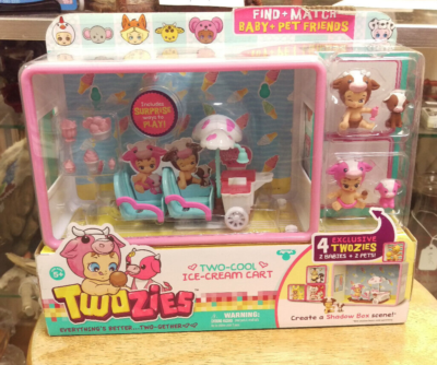 Unopened Twozies Two-Cool Ice Cream Cart Cute Shadowbox Playset by