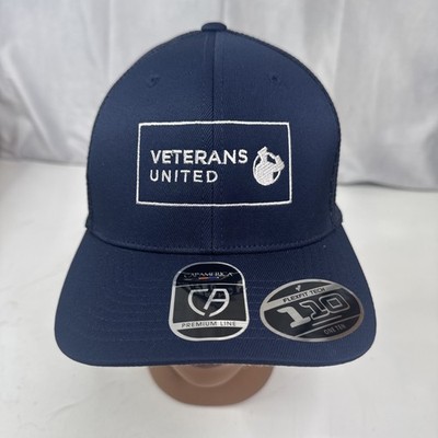 NEW Veterans United CapAmerica Premium Line Blue Flexfit Snapback Hat