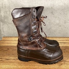 LACROSSE MENS SIZE 9 WINTER BOOTS BROWN LEATHER MADE IN USA
