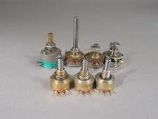 NOS - Mixed Lot of 7 Potentiometers Ohmite PEC Pot
