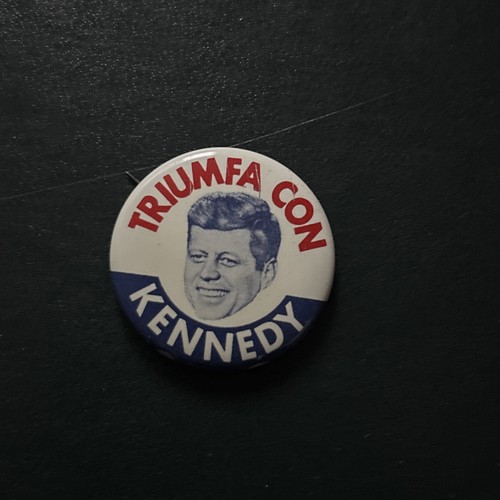 1960 John F. Kennedy for President Campaign Button Lot 1963 Memorial Card - Picture 8 of 11