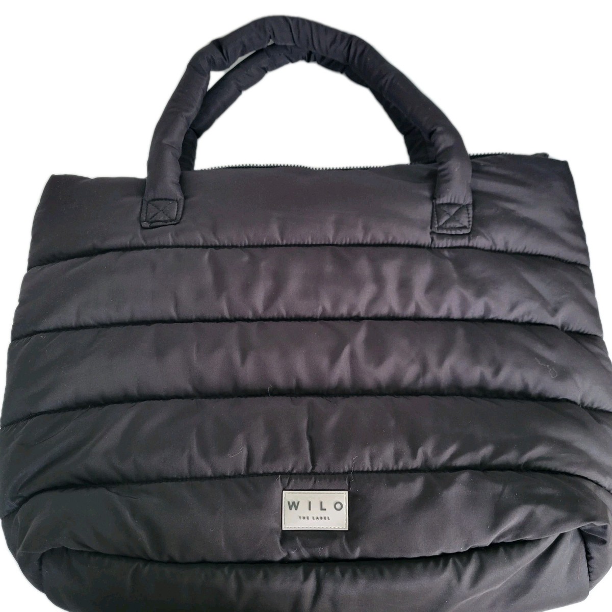 Wilo The Label Puffer Black Tote Bag | eBay
