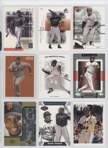 Barry Bonds 53 Card Lot All Different & Scanned Giants Ginter Bowman Chrome UD