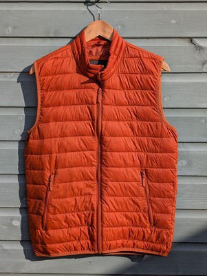 Herren Andrew Marc - Marc New York Weste, orange, Größe S, Reißverschlusstaschen 