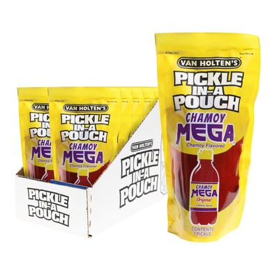 12x Packs Van Holten's Pickles - Jumbo Chamoy Pickle-In-A-Pouch