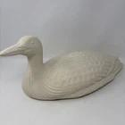 Rare Vintage Large Royal Haeger Pottery Textured White Ceramic Loon 18" Long