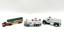 Hess Toy Truck Lot &ndash; Fuel Oils Tanker, 2015 Fire Truck, 2019 Tow Truck 4&ndash;6&rdquo;