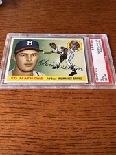1955 Topps - Eddie Mathews #155 PSA 7