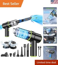 Portable Mini Handheld Vacuum with Multi-Nozzles  HEPA Filter - Compact Design