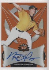 2019 Leaf Valiant Orange Prismatic 3/35 Nathan Patterson #BA-NP1 Auto 0c6