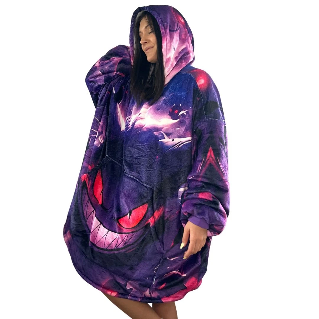 Gengar Oversized Blanket Hoodie