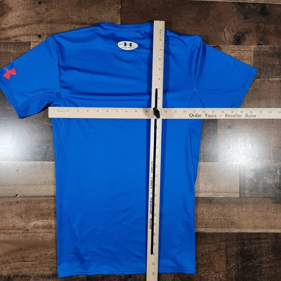 Camisa de compresión Under Armour Superman para hombre azul medio HeatGear Foto 3 de 4