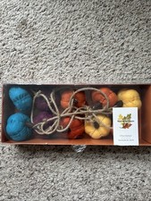 HALLOWEEN MULTICOLOR PUMPKIN 6 FT GARLAND THANKSGIVING FARMHOUSE