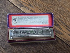 M Hohner MARINE BAND Key C Box Harmonica Excellent Condition