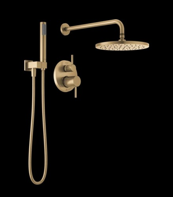 #ad #ad Delta 342702 CZ Modern Complete Shower System Package Champagne Bronze #1 $489.99