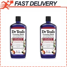 Dr Teal's Foaming Bath with Pure Epsom Salt, Shea Butter & Almond, 34 fl oz, 2PK