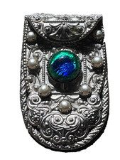MOTHER'S DAY SALE! Arts & Crafts Real Peacock Eye Pearl Dress Clip