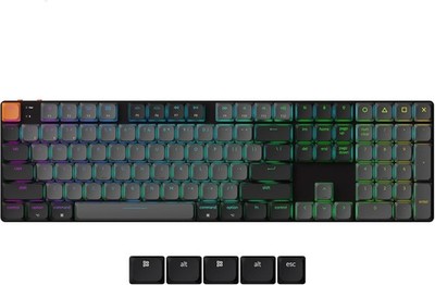 Keychron K5 Version 2, QMK UltraSlim 100% Full Size Layout Wireless Mechanica...
