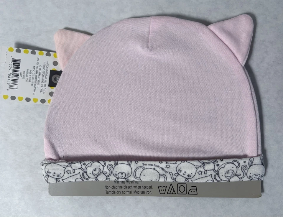 HALLMARK Sombrero Bebé GANIE y Gatito Gato PAL Sonajero Set NUEVO con ETIQUETAS Foto 3 de 4