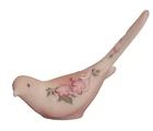 Fenton ROSALENE Shelley SATIN Hand Painted BIRD Signed Glas Paperweight FIGURINE