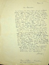 ✒ L.A.S Adolphe BEAUFRERE peintre graveur au peintre Paul Adrien BOUROUX