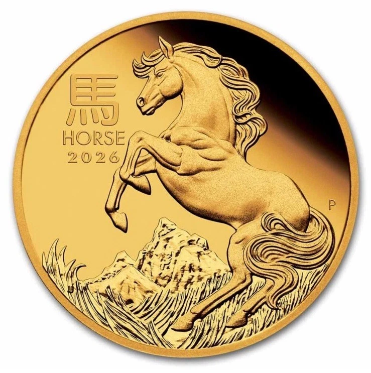 🇺🇸2026 Australia 1/10 oz Gold Lunar Horse Proof (w/Box & COA) - Image 2 of 4