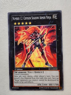 Number 12: Crimson Shadow Armor Ninja SP13-EN030 Star Pack 2013 1st Edition |NM