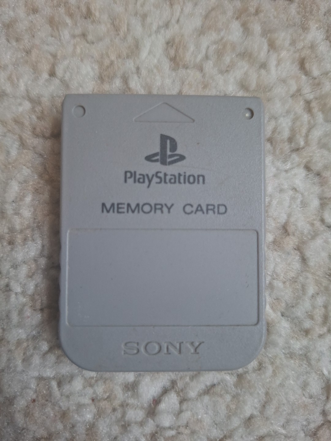 Carte Mémoire Officielle pour Playstation 1 PS1 SCPH-1020 non jaunie memory card