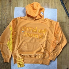 Hyde Park Element Hoodie-Fire Medium Men’s Orange $225 Mirrored