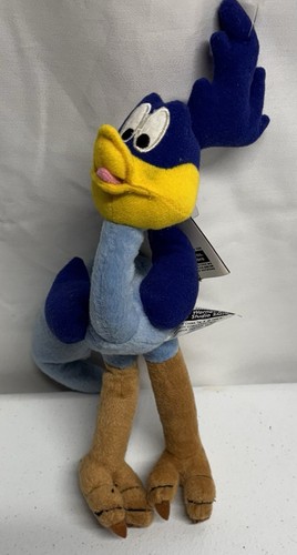 Bolso gorro Warner Bros Studio Store Road Runner con etiqueta original 1998 juguete suave - Imagen 2 de 7