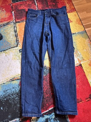 Carharrt Newel Pant 31 blau gewaschene Färbung