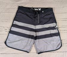 Hurley Phantom Board Shorts swim 33 Youth Boys Mens Blue Grey Drawstring surf