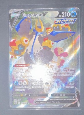 Pokémon TCG Empoleon V Alternate Full Art Rapid Strike Holo 146/163 2021
