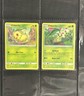Pokémon TCG Chikorita Sun & Moon - Lost Thunder 5/214 & 6/214 Regular Common LP