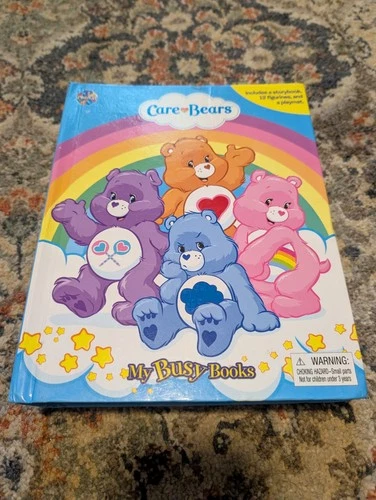 Vintage Care bears Busy Book With Figurines And Play Mat