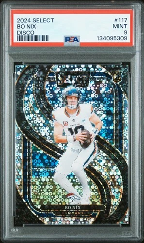 2024 PANINI SELECT DISCO #117 BO NIX ROOKIE RC PSA 9