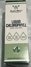 Double Wood Supplements Liquid Chlorophyll - 1500mg - 2 oz, 6/2026, Sealed