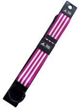 Adidas Golf Pink Striped Belt One Size Bahia Magenta