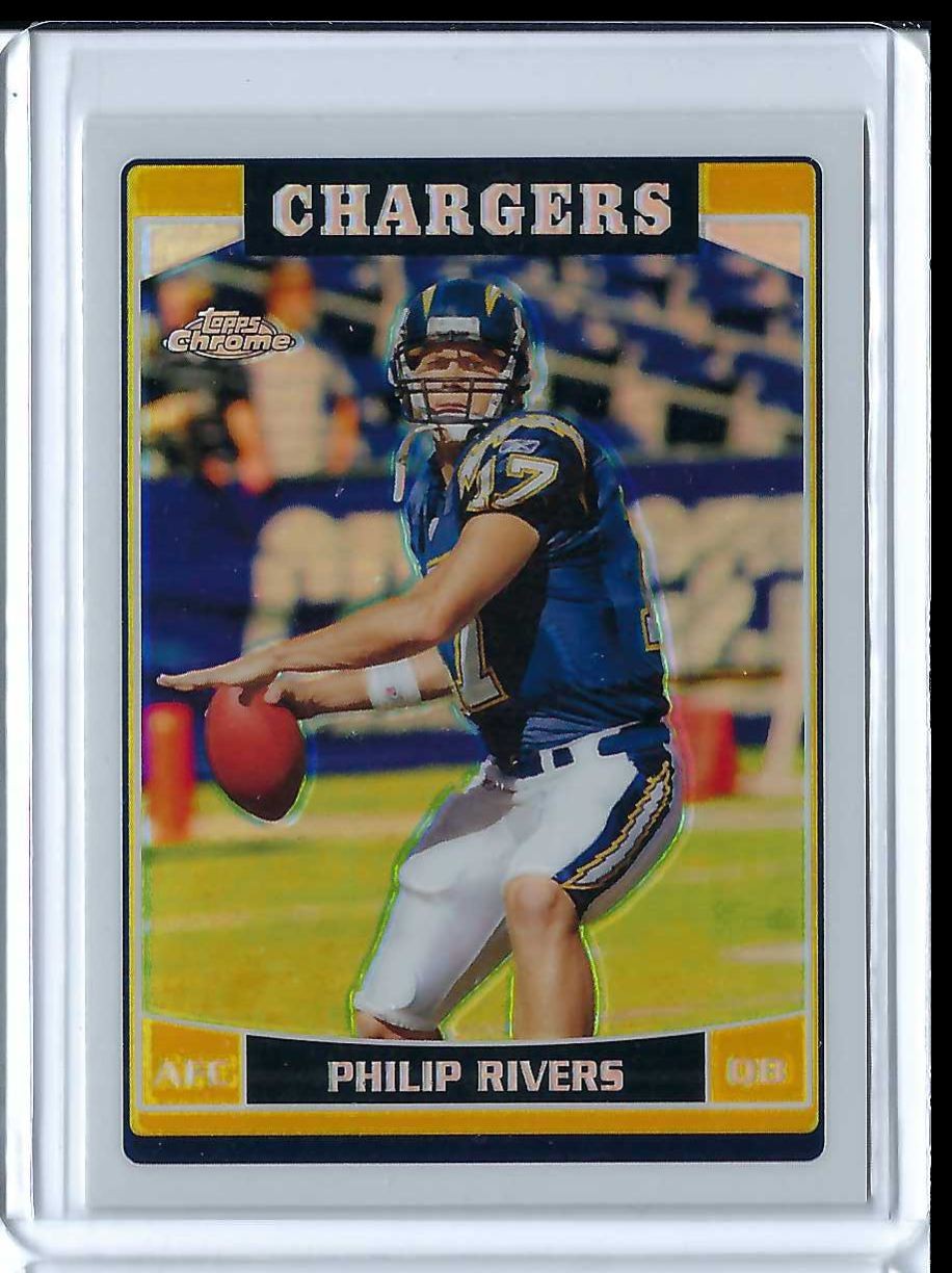 2006 Topps Chrome Refractor Philip Rivers #99 San Diego Chargers